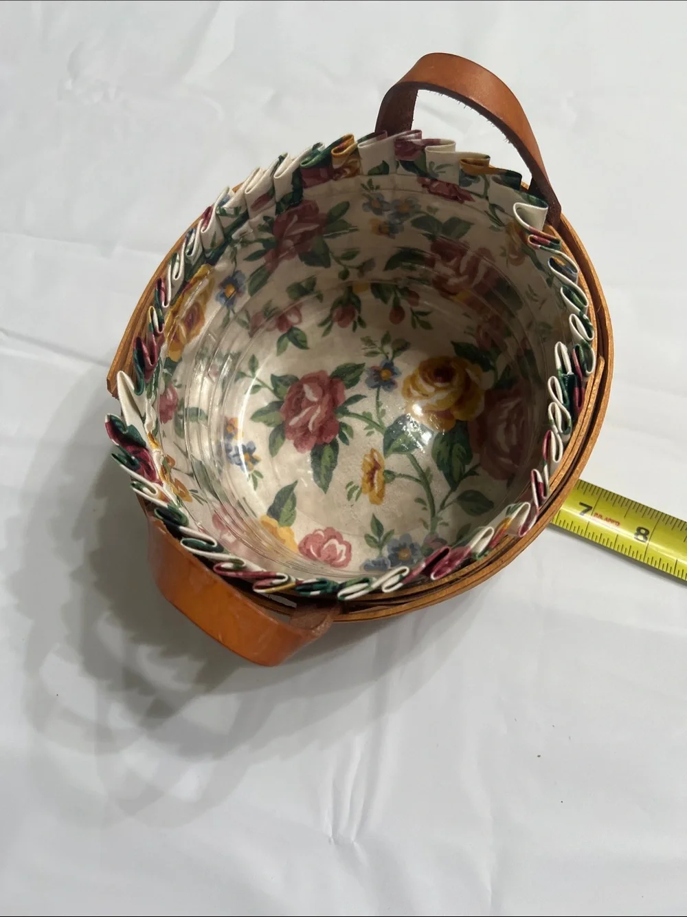 Longaberger Natural Brown Handwoven Basket
